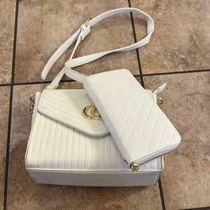 White Purse and Straw